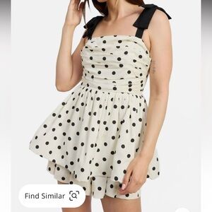 NWOT En Saison dotted mini romper